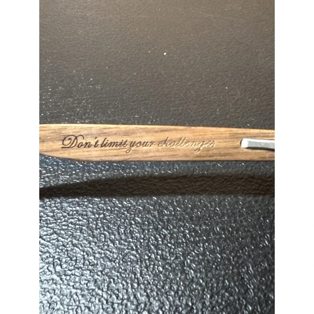 Woodies Don't Limit Your Challenges Walnut/Black  Polarized Sunglasses